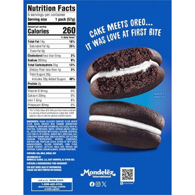 OREO Cakesters Soft Snack Cakes - 10.1oz/5ct