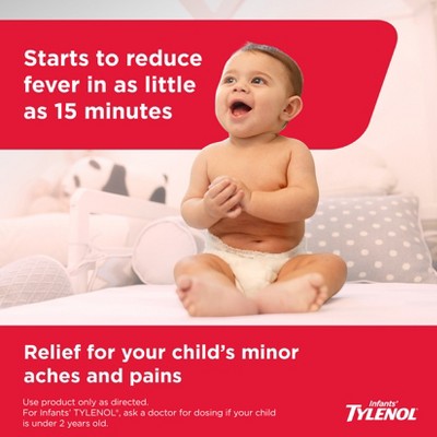 Tylenol Infant Dye-Free General Pain Reliever - Cherry - 1 fl oz