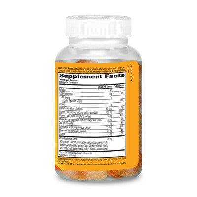 Airborne Immune Support Gummies with Vitamin C & Zinc - Orange - 42ct