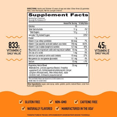 Airborne Original Immune Support Gummies - Assorted Fruit Flavors - 42ct