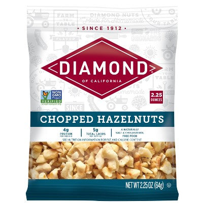 Diamond Chopped Hazelnuts - 2.25oz