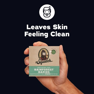 DR. SQUATCH Men's All Natural Bar Soap - Rainforest Rapids - 5oz
