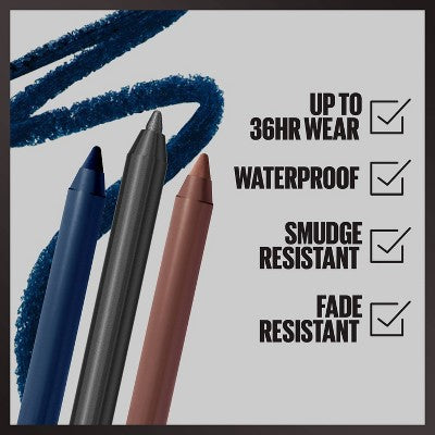 Maybelline Tattoo Studio Sharpenable Gel Pencil Waterproof Eyeliner - 0.04oz