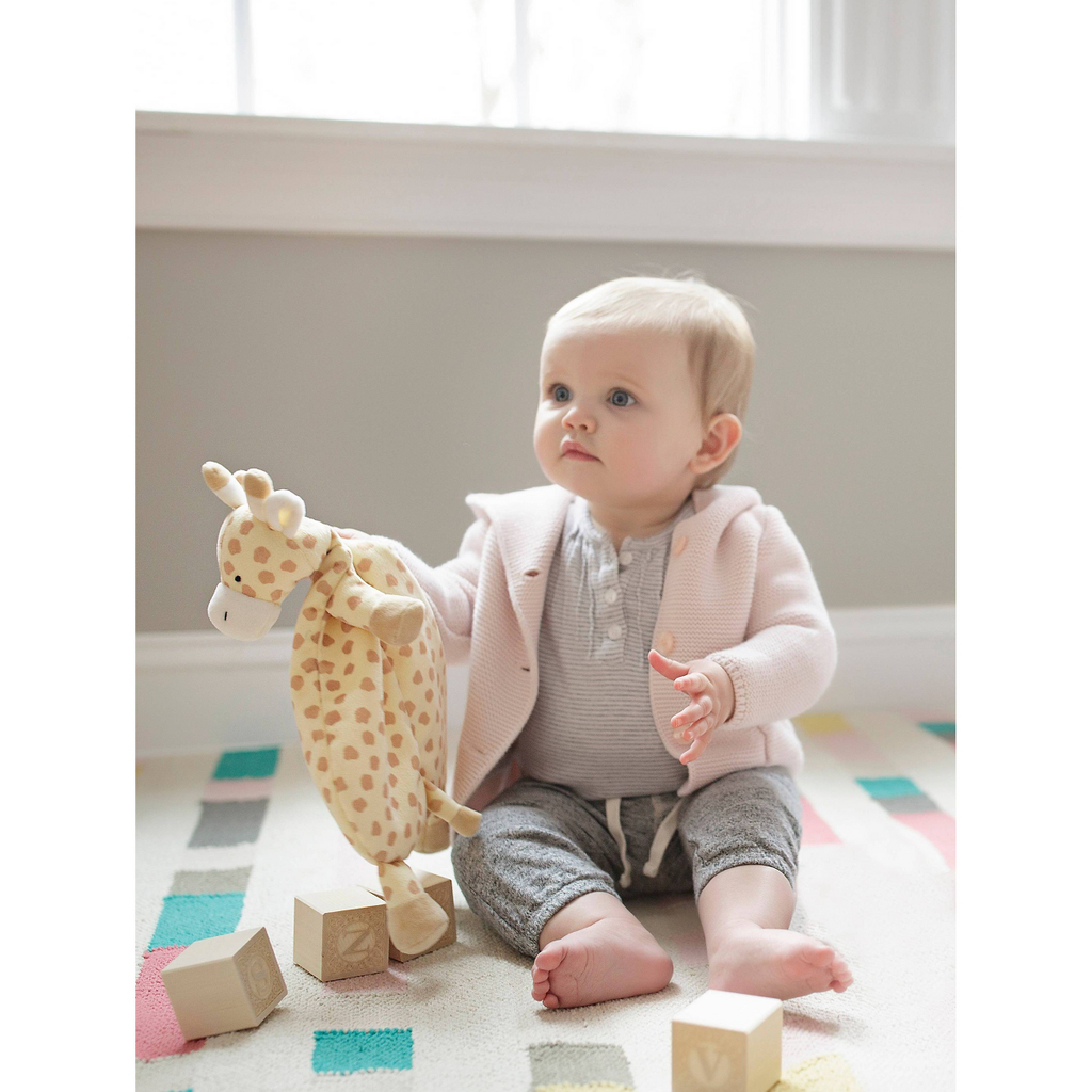 WubbaNub Lovey Baby Blanket Toy, Giraffe