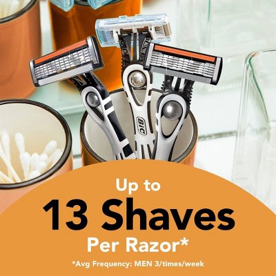 BiC Flex 5 Men's Disposable 5-Blade Razors - 2ct: Face, Neck, With Aloe, Vitamin E