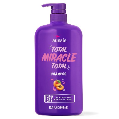 Aussie Paraben-Free Total Miracle Shampoo with Apricot & Macadamia For Damage Hair - 30.4 fl oz
