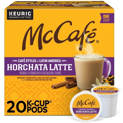 Keurig McCafe Horchata Medium Roast Latte K-Cup Pods - 20ct: Arabica Beans, Cinnamon