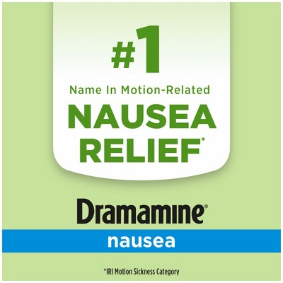 Dramamine-N Long Lasting Nausea Relief Tablets for Nausea, Dizziness & Vomiting - 10ct