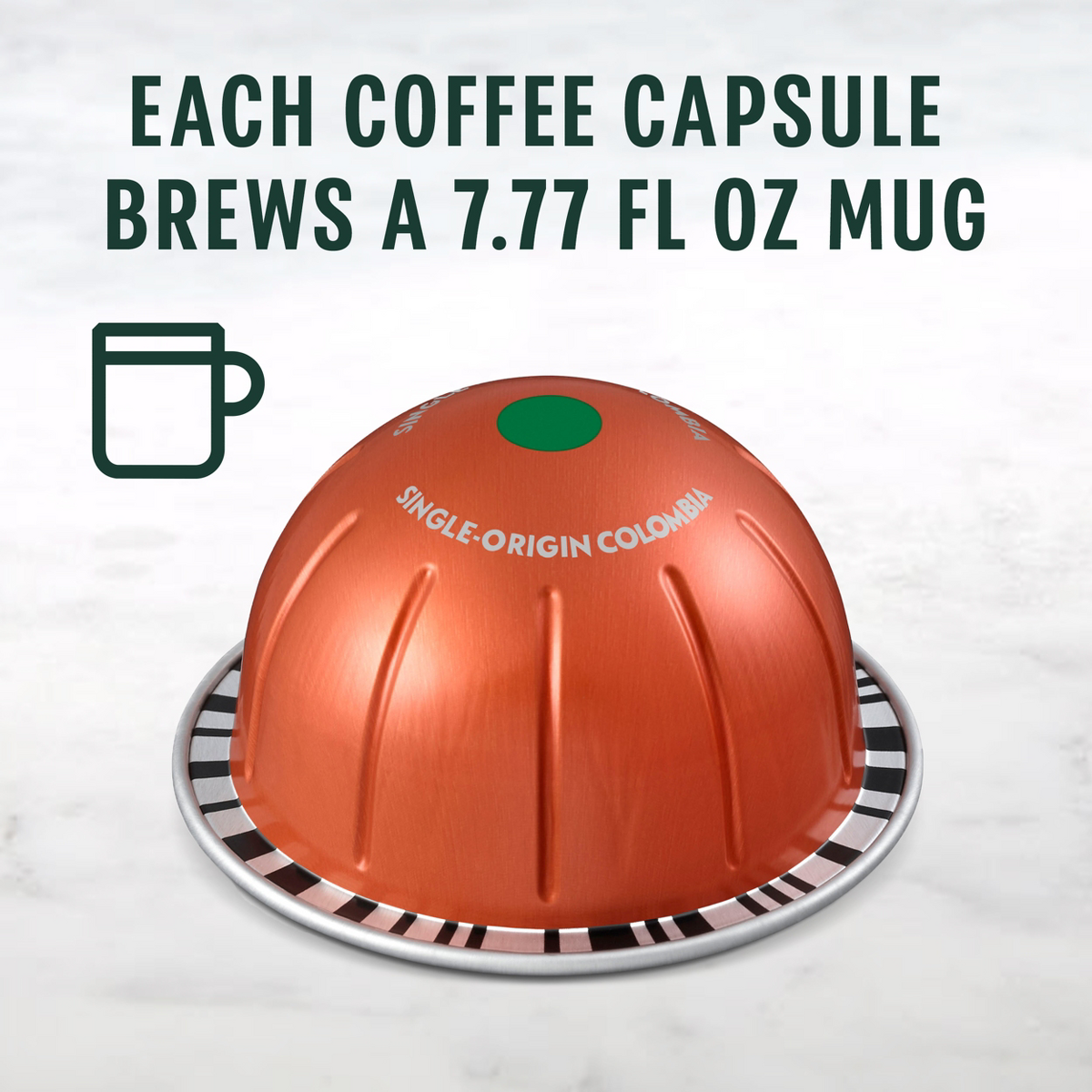 Starbucks by Nespresso Vertuo Line Single-Origin Colombia, Medium Roast Coffee - 32ct