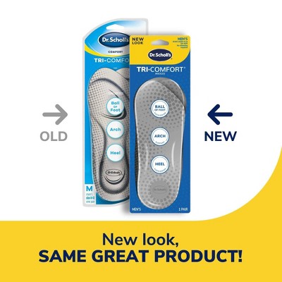 Dr. Scholl's Comfort Tri-Comfort Shoe Insoles for Men - Size 8-12