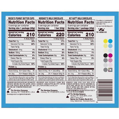 Reese's, Hershey's and Kit Kat Milk Chocolate Candy Bars Variety Pack - 18ct