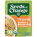 Seeds of Change Organic Quinoa and Brown Rice Mix Microwavable Pouch - 8.5oz: No Artificial Flavors, Garlic