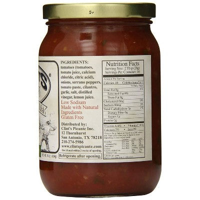 Clint's Texas Salsa Mild 16oz