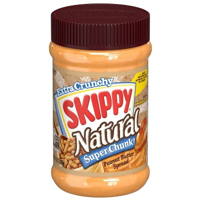 Skippy Super Chunk Peanut Butter - 15oz: Gluten-Free, No Artificial Colors, No Preservatives