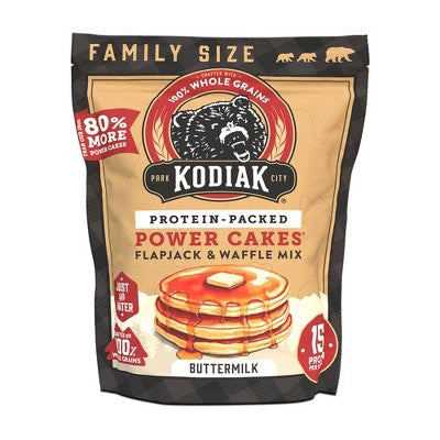 Kodiak Protein-Packed Buttermilk Flapjack & Waffle Mix Grizzly Size - 36oz