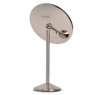 Ilios Lighting Rechargeable Round Table Makeup Mirror with 5x Magnification - Beauty Studio