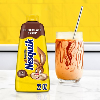 Nestle Nesquik Chocolate Syrup - 22oz: No Artificial Sweeteners, No High Fructose Corn Syrup