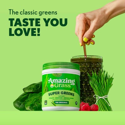 Amazing Grass Greens and Superfood Powder - Original - 30 Servings - 8.5oz