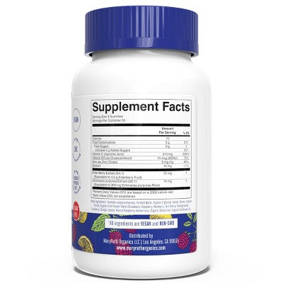 MaryRuth's Sugar Free Immunity Vegan Gummies - 90ct