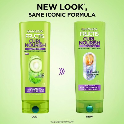 Garnier Fructis Curl Nourish Paraben- Free Infused with Coconut Oil & Glycerin For Dry Hair, Cream, Daily Use