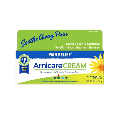Boiron Arnicare Cream for Soothing Relief for Joint Pain, Muscle Pain, Muscle Soreness and Swelling from Bruises or Injury Fast Absorbing - 2.5oz