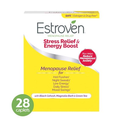 Estroven Menopause Relief + Stress Supplement Caplets - 28ct