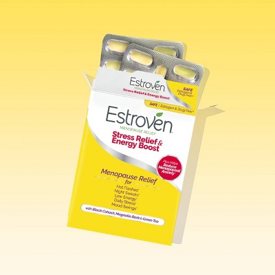 Estroven Menopause Relief + Stress Supplement Caplets - 28ct