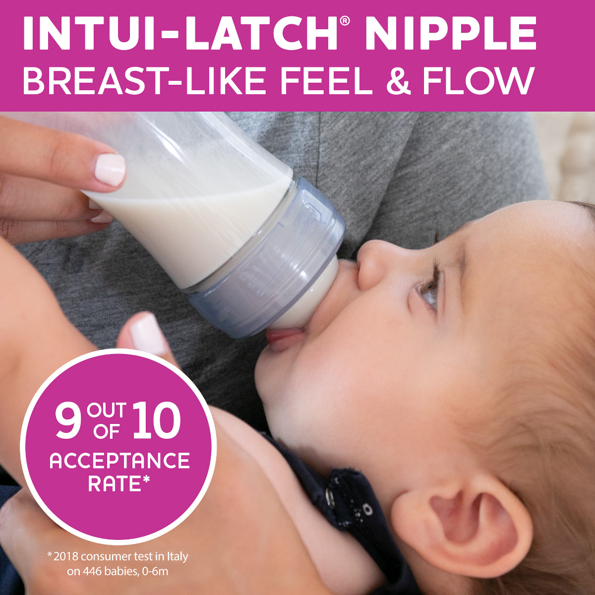 Chicco Duo Bottle Nipples Stage 2 Medium Flow (3 Months+), 2pk