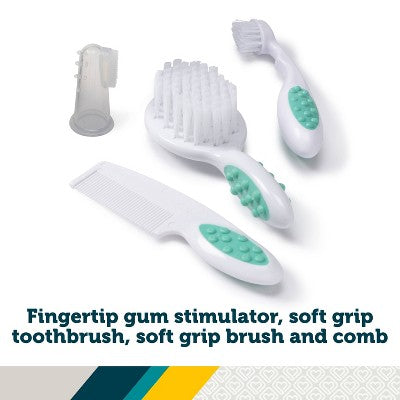 Safety 1st Groom and Go Kit - Neutral: Comb, Nail Clipper, Storage Case, Brush