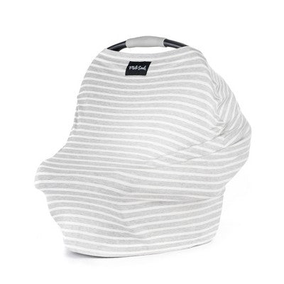 Milk Snob Nursing Cover/Baby Car Seat Canopy - Heather Stripe