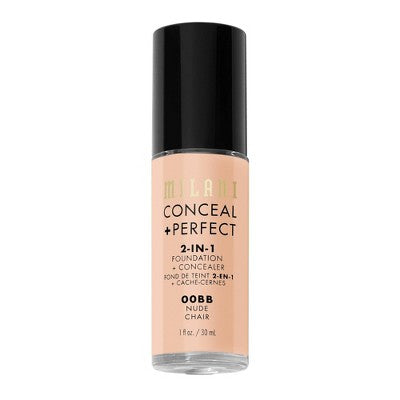 Milani Conceal + Perfect 2-in-1 Foundation + Concealer - 00BB Nude - 1 fl oz