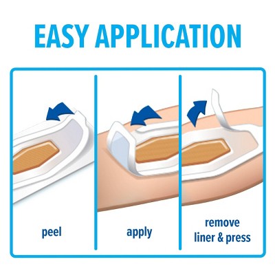 Nexcare Waterproof Bandages Knee and Elbow, Clear, 2 3/8 in x 3 1/2 in, 8 ct.