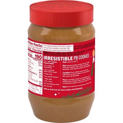 Jif Creamy Peanut Butter - 40oz: Gluten-Free, No Preservatives