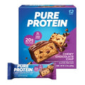 Pure Protein Chewy Chocolate Chip High Protein Snack Protein Bar - 20g Protein - 12ct: Gluten-Free, Chewy