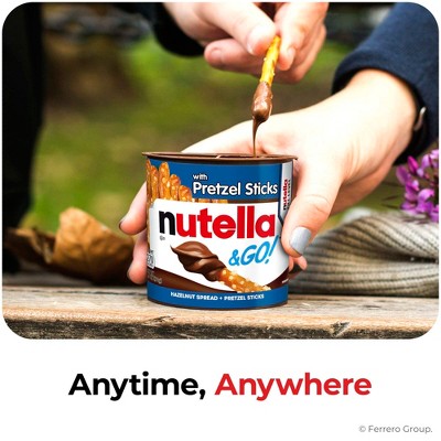 Nutella & Go! Hazelnut Spread & Pretzel Sticks - 1.9oz: Creamy
