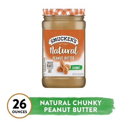 Smucker's Natural Chunky Peanut Butter - 26oz