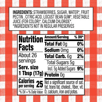Smucker's Low Sugar Strawberry Preserves - 15.5oz: No Artificial Sweeteners