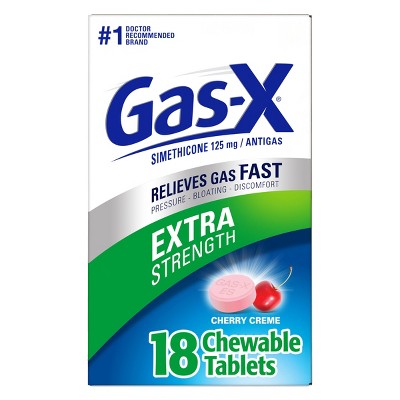 Gas-X Extra Strength Antigas Chewable Cherry Crème Tablets - 18ct