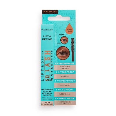 Makeup Revolution 5D Lash Waterproof Mascara - 0.47 fl oz