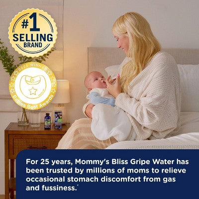 Mommy's Bliss Gripe Water Night Time for Colic, Gas or Stomach Discomfort - 4 fl oz