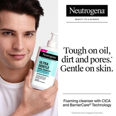 Neutrogena Ultra Gentle Foaming Facial Cleanser, Hydrating Face Wash for Sensitive Skin - 16 fl oz