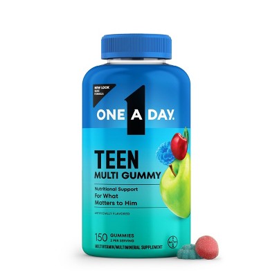 One A Day Teen Multivitamin Gummies for Boys, with B Vitamins - 150ct