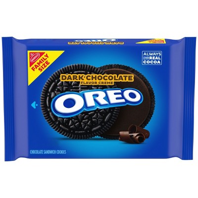 Oreo Dark Chocolate Creme Chocolate Sandwich Cookies Size - 17oz