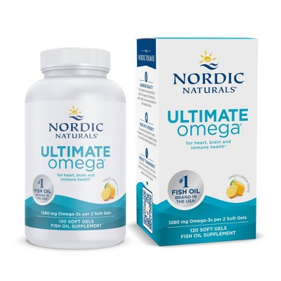 Nordic Naturals Ultimate Omega 3 Fish Oil Supplement Softgels