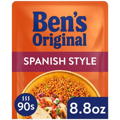 Ben's Original Ready Rice Spanish Style Rice Microwavable Pouch - 8.8oz: No Artificial Flavors, Colors or Preservatives