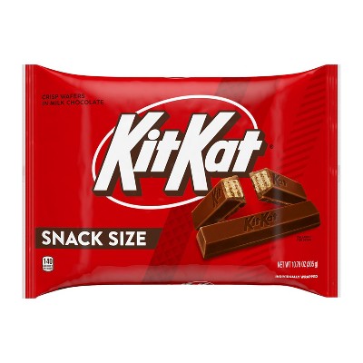 Kit Kat Milk Chocolate Snack Size Wafer Candy Bars - 10.78oz