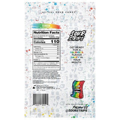Sour Strips Rainbow Candy - 3.4oz
