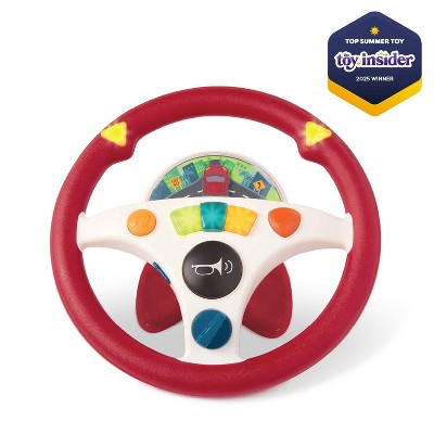 B. toys Driving Wheel - Interactive Steering Wheel Toy: Plastic, Sound Effects, Educational Focus on Fine Motor Skills