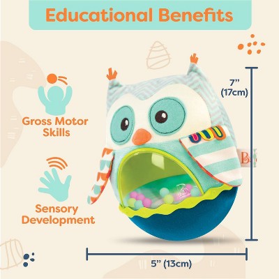 B. baby Roly-Poly Baby Toy - Owl Be Back: Sensory Development Toy for Infants