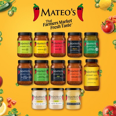 MATEO'S Gourmet Mild Salsa - 16oz